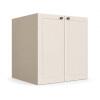 Módulo Balcão 70x68x56cm 2 Portas 100% MDF Cozinha Provence Robel Fendi/Off White Matte