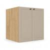 Módulo Balcão 70x68x56cm 2 Portas 100% MDF Cozinha Provence Robel Hanover/Fendi Matte