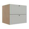 Módulo Balcao 80cm 1 Gaveta 1 Porta Basculante 100% MDF Cozinha Provence Robel Hanover/Branco Matte