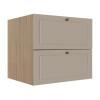 Módulo Balcao 80cm 1 Gaveta 1 Porta Basculante 100% MDF Cozinha Provence Robel Hanover/Fendi Matte