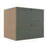 Módulo Balcao 80cm 1 Gaveta 1 Porta Basculante 100% MDF Cozinha Provence Robel Hanover/Salvia Matte