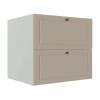 Módulo Balcao 80cm 1 Gaveta 1 Porta Basculante 100% MDF Cozinha Provence Robel Branco/Fendi Matte