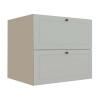 Módulo Balcao 80cm 1 Gaveta 1 Porta Basculante 100% MDF Cozinha Provence Robel Fendi/Branco Matte