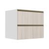 Módulo Balcão 80cm 1 Gaveta 1 Porta Basculante 100% MDF Cozinha Modulada Gold J Robel Branco/Aspen