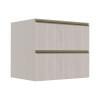 Módulo Balcão 80cm 1 Gaveta 1 Porta Basculante 100% MDF Cozinha Modulada Gold Robel Fendi/Aspen