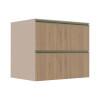 Módulo Balcão 80cm 1 Gaveta 1 Porta Basculante 100% MDF Cozinha Modulada Gold J Robel Fendi/Hanover