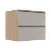 Módulo Balcão 80cm 1 Gaveta 1 Porta Basculante 100% MDF Cozinha Modulada Gold Robel Hanover/Fendi