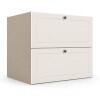 Módulo Balcão 80x68x56cm 1 Gaveta 1 Porta Basculante 100% MDF Cozinha Provence Robel Fendi/Off White Matte