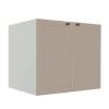 Módulo Balcao 80cm 2 Portas 100% MDF Cozinha Modulada Provence Robel Branco/Fendi Matte