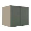 Módulo Balcao 80cm 2 Portas 100% MDF Cozinha Modulada Provence Robel Fendi/Salvia Matte