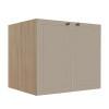 Módulo Balcao 80cm 2 Portas 100% MDF Cozinha Modulada Provence Robel Hanover/Fendi Matte