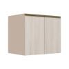Módulo Balcão 80cm 2 Portas 100% MDF Cozinha Modulada Gold J Robel Fendi/Aspen