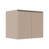 Módulo Balcão 80cm 2 Portas 100% MDF Cozinha Modulada Gold J Robel Fendi/Fendi Matte