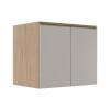 Módulo Balcão 80cm 2 Portas 100% MDF Cozinha Modulada Gold Robel Hanover/Fendi