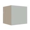 Módulo Balcão 80cm Para Embutir Forno 100% MDF Cozinha Modulada Robel Fendi/Branco Matte