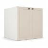 Módulo Balcão 80x68x56cm 2 Portas 100% MDF Cozinha Provence Robel Branco/Off White Matte