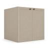 Módulo Balcão 80x68x56cm 2 Portas 100% MDF Cozinha Provence Robel Fendi/Fendi Matte