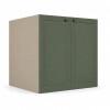 Módulo Balcão 80x68x56cm 2 Portas 100% MDF Cozinha Provence Robel Fendi/Salvia Matte