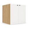 Módulo Balcão 80x68x56cm 2 Portas 100% MDF Cozinha Provence Robel Hanover/Branco Matte