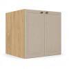 Módulo Balcão 80x68x56cm 2 Portas 100% MDF Cozinha Provence Robel Hanover/Fendi Matte