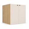 Módulo Balcão 80x68x56cm 2 Portas 100% MDF Cozinha Provence Robel Hanover/Off White Matte