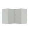Módulo Balcao de Canto L 94x96cm 100% MDF Cozinha Provence Robel Branco/Branco Matte
