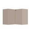 Módulo Balcao de Canto L 94x96cm 100% MDF Cozinha Provence Robel Fendi/Fendi Matte