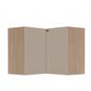 Módulo Balcao de Canto L 94x96cm 100% MDF Cozinha Provence Robel Hanover/Fendi Matte