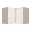 Módulo Balcão Canto L 96x94,5 x 68x56cm 100% MDF Cozinha Provence Robel Fendi/Off White Matte