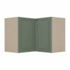 Módulo Balcão Canto L 96x94,5 x 68x56cm 100% MDF Cozinha Provence Robel Fendi/Salvia Matte