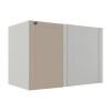 Módulo Balcao de Canto Reto 100cm Direito/Esquerdo 100% MDF Cozinha Provence Robel Branco/Fendi Matte