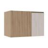 Módulo Balcao De Canto Reto 100cm Direito 100% MDF Cozinha Modulada Gold Robel Hanover/Aspen