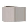 Módulo Balcao De Canto Reto 100cm Esquerdo 100% MDF Cozinha Modulada Gold Robel Fendi/Aspen