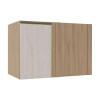 Módulo Balcao De Canto Reto 100cm Esquerdo 100% MDF Cozinha Modulada Gold Robel Hanover/Aspen