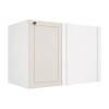 Módulo Balcão Canto Reto 100x68x56cm Direito/Esquerdo 100% MDF Cozinha Provence Robel Branco/Off White Matte