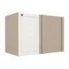Módulo Balcão Canto Reto 100x68x56cm Direito/Esquerdo 100% MDF Cozinha Provence Robel Fendi/Off White Matte
