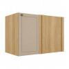 Módulo Balcão Canto Reto 100x68x56cm Direito/Esquerdo 100% MDF Cozinha Provence Robel Hanover/Fendi Matte