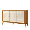 Balcão Buffet Sala Jantar 3 Portas 1 Gaveta Argo EDN Cedro/Off White