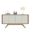 Buffet Moderno 4 Portas 1.6 Channel Fabrimoveis Off White/Nature