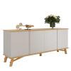 Buffet Sala Jantar 190cm 4 Portas Norman EDN Fendi/Freijo