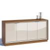 Buffet Para Sala de Jantar 4 Portas 1.60 Ópera Imcal Off White/Freijó