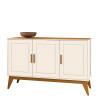 Buffet Sala Jantar 130cm Vintage Provençal 3 Portas Sierra 1.3 EDN Off White/Cedro