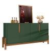Buffet Balcão Sala de Jantar 4 Portas Lizz 1.7 Casa D Verde/Cedro