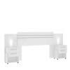 Cabeceira Com LED Casal / Queen Bahamas Mirarack Branco