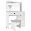 Penteadeira Camarim Lola com Banqueta Mirarack Branco
