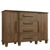 Cômoda Com Sapateira Grande 4 Gavetas 136cm Barcelona RV Móveis Freijo