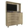 Cômoda com Painel Para TV Munique RV Móveis Niagara