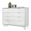 Cômoda Premium 8 Gavetas Lukaliam Branco