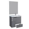 Conjunto Para Banheiro Orquídea 60 Com Espelho Bisotê 600x850 Cozimax Cinza