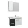 Conjunto Para Banheiro Aço Romã 60 Cozimax Branco/Preto